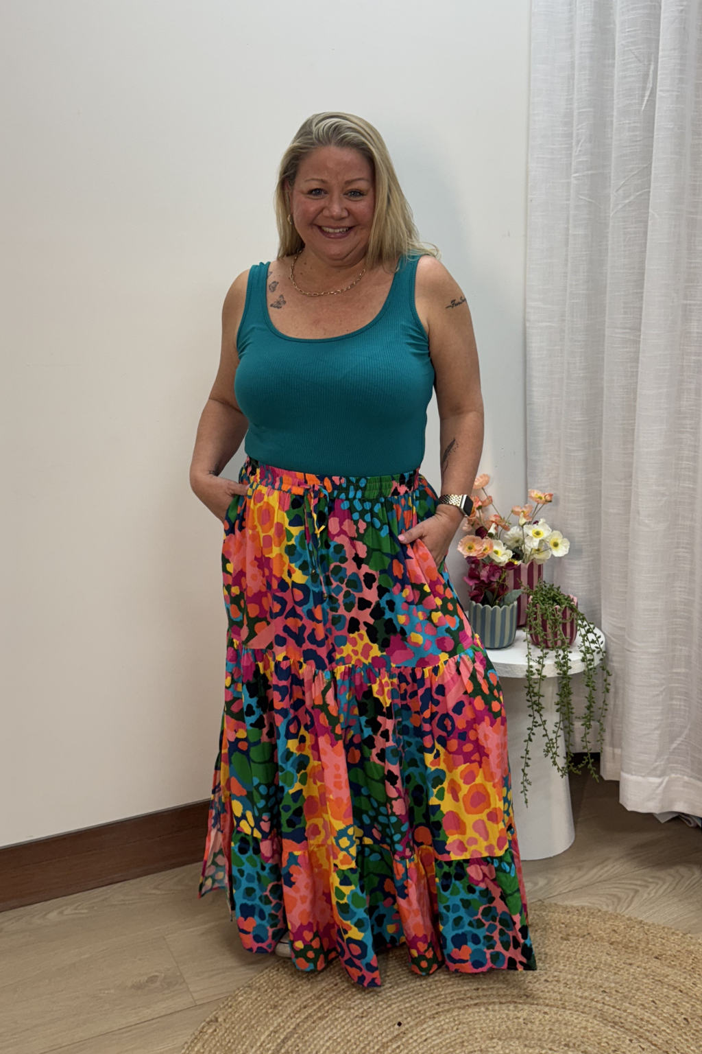 Carrie Maxi Skirt in Alfie by Kasey Rainbow