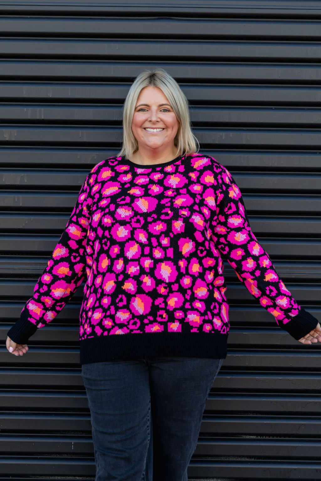 Frankie Knit In Black Leopard by Kasey Rainbow