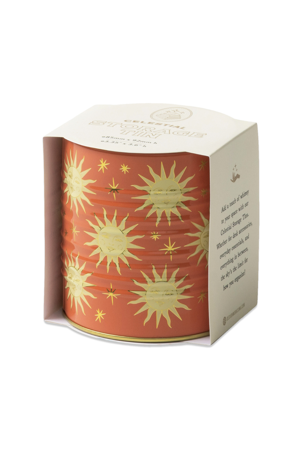 Celestial Storage Tin - Terracotta Sun