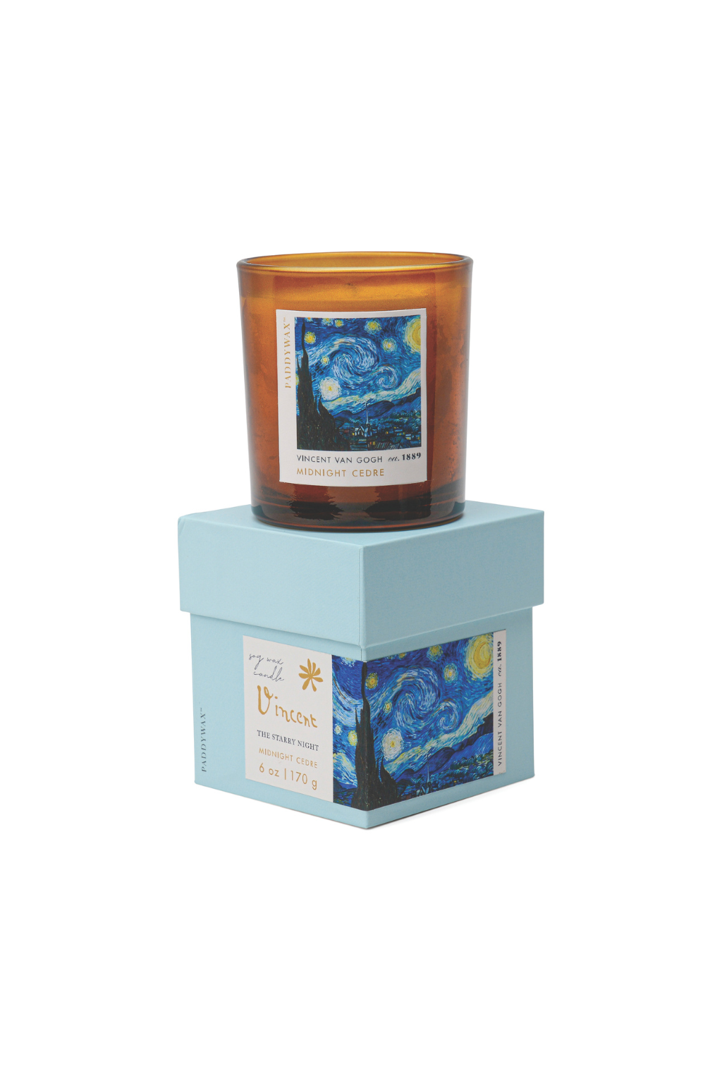 Impressionist 6oz/170g Glass Candle - Van Gogh