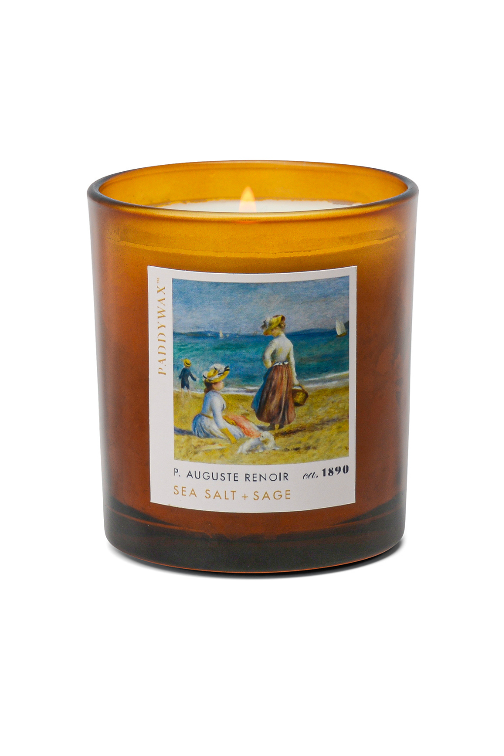 Impressionist 6oz/170g Glass Candle - Renoir ‘ Figures on the Beach’