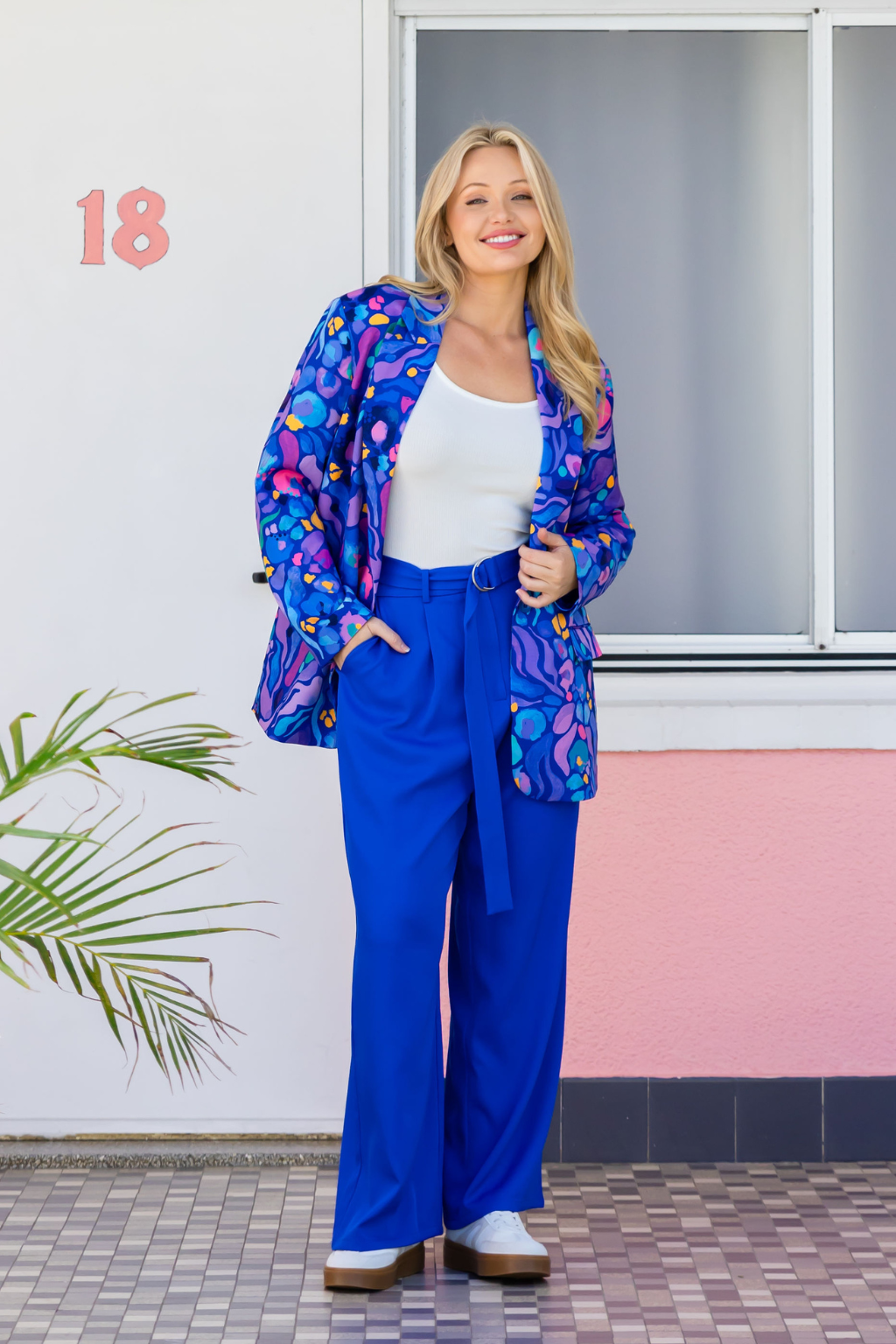 Mika Suiting Pant in Blue