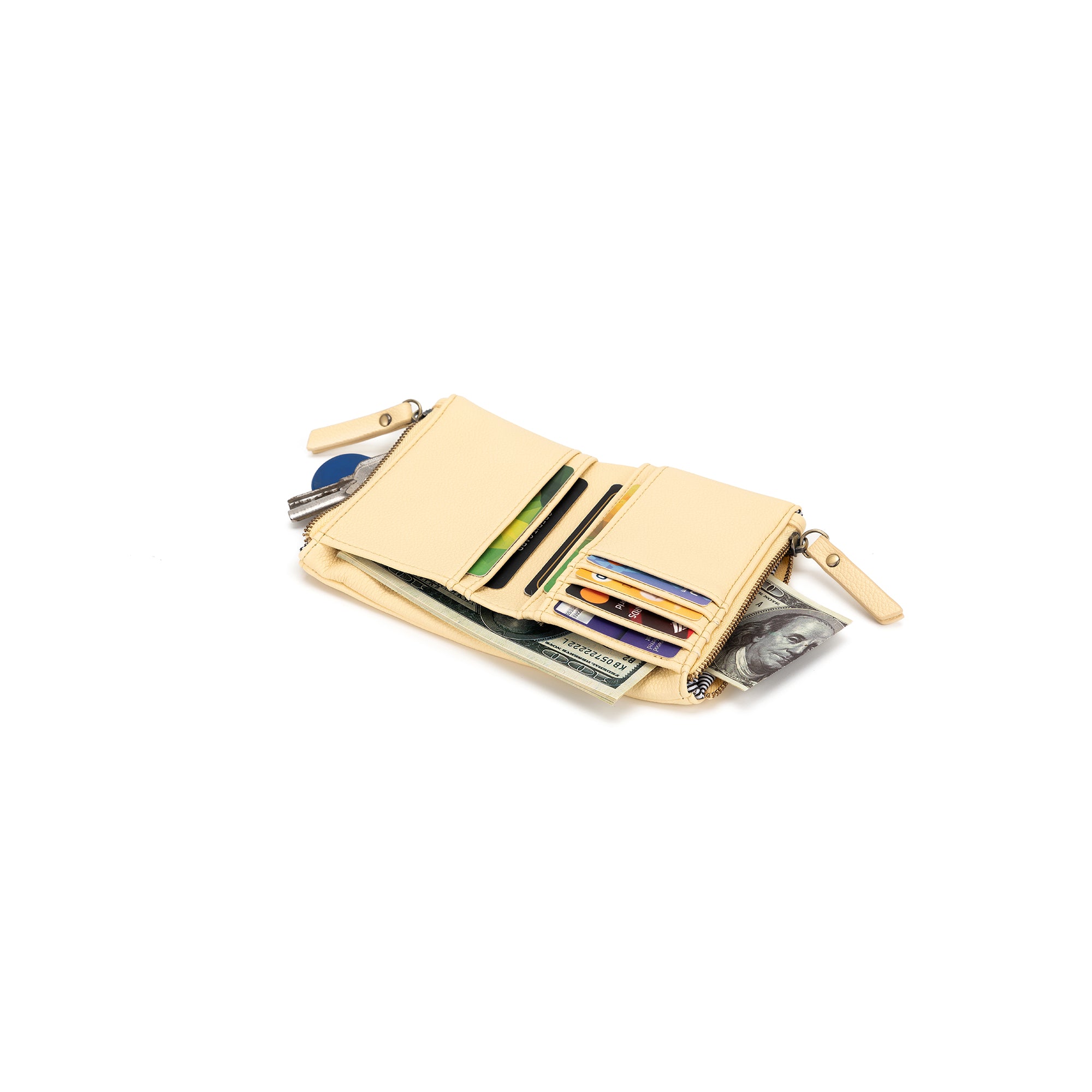 Avril Yellow Chiffon Mini Wallet by Black Caviar
