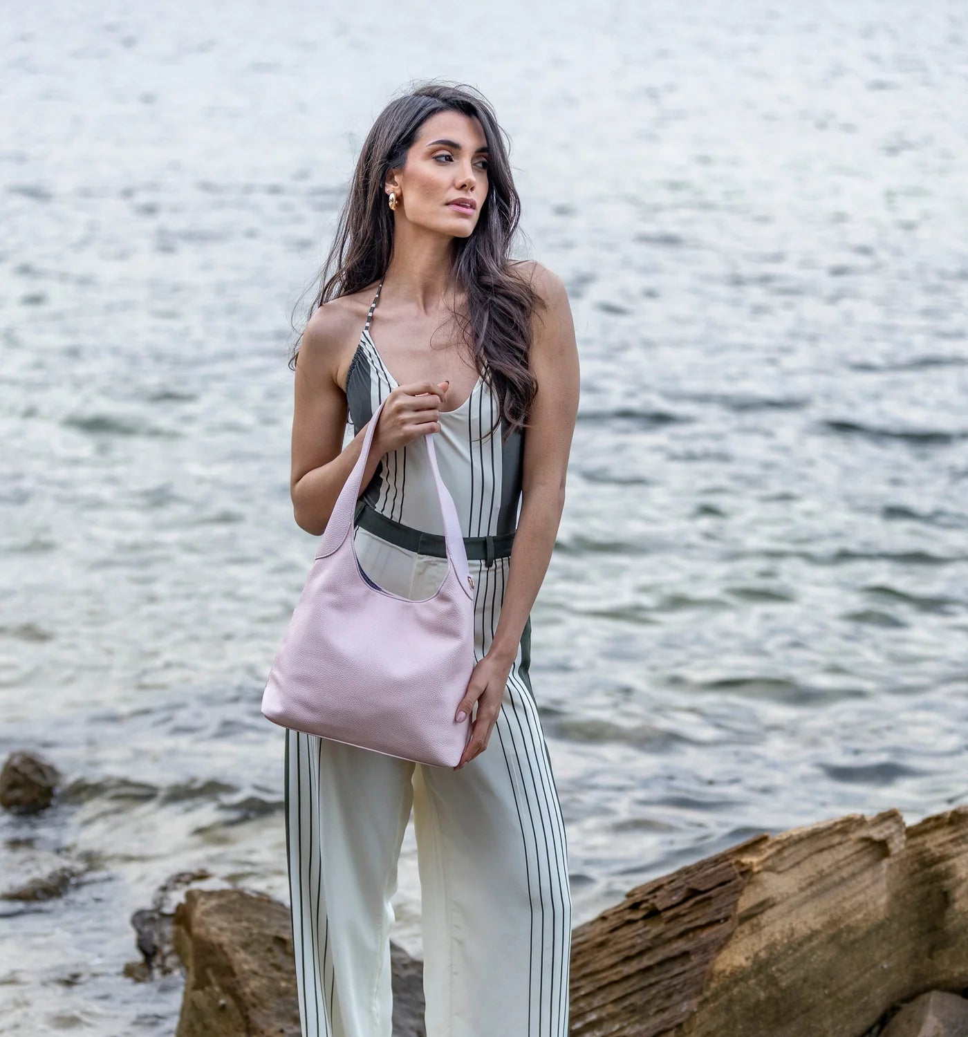 Tammie Marshmallow Pink 2 Piece Handbag Set by Black Caviar