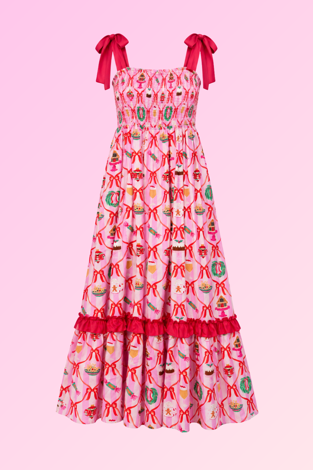 Sherrie Maxi Dress in Festive Vibes  - 2nd Pre-Order (Ships Late Nov)