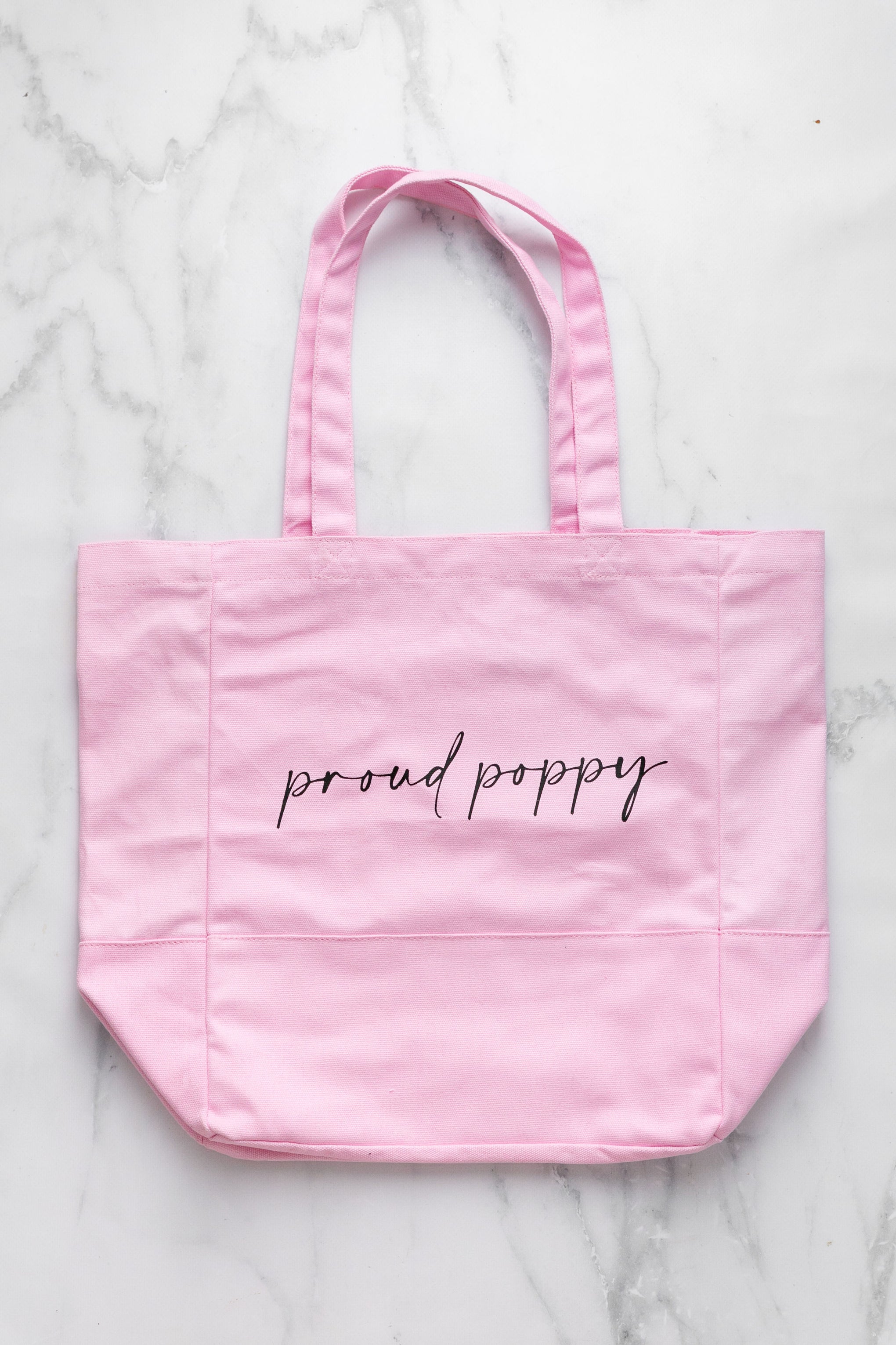 Proud Poppy Pink Tote Bag