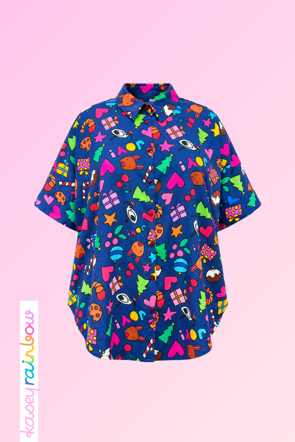 Tammin Shirt in Kasey Christmas by Kasey Rainbow