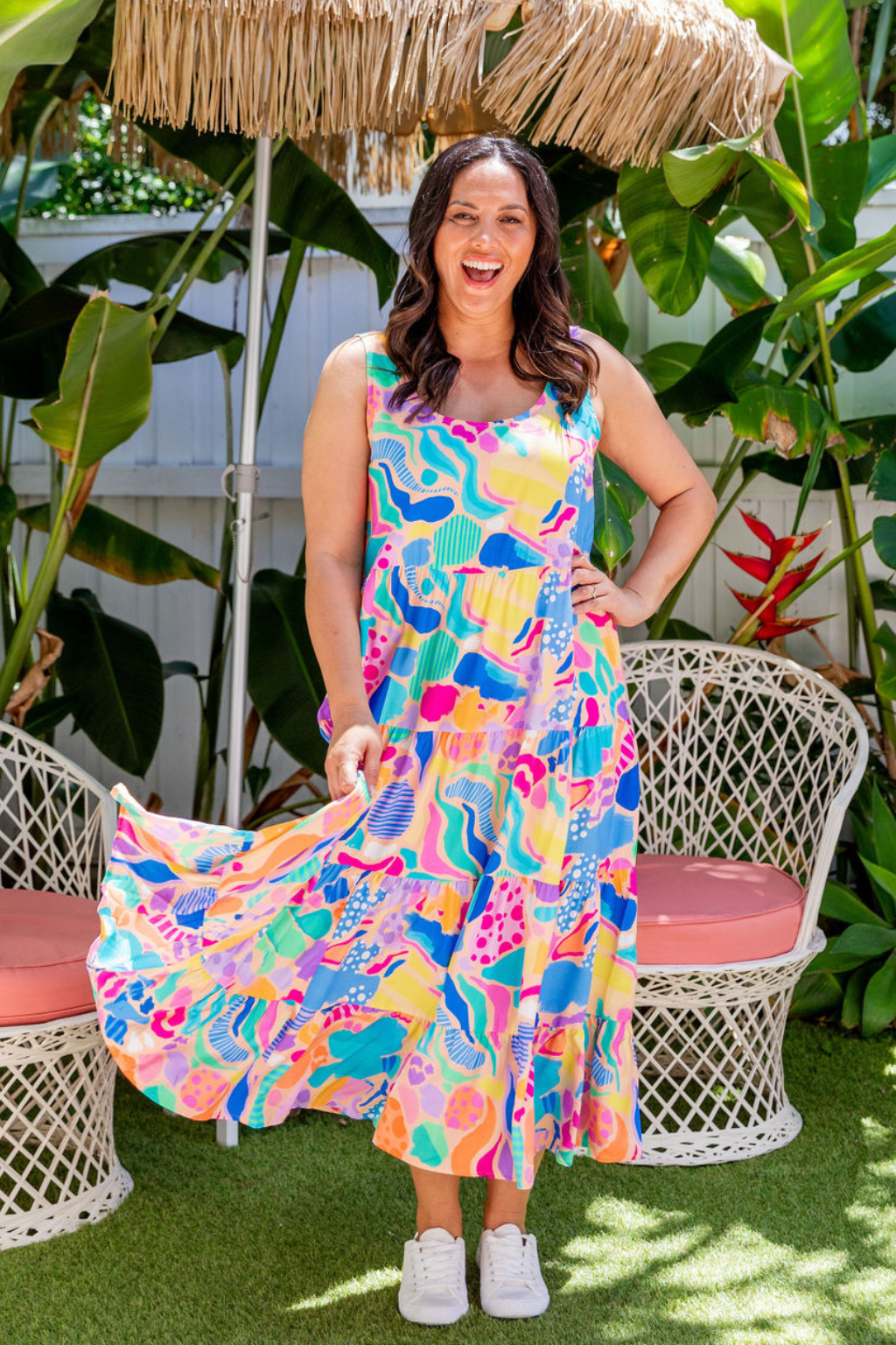 Ronnie Dress in Peachy Keen by Kasey Rainbow