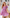 Greta Party Dress in Pink Garden