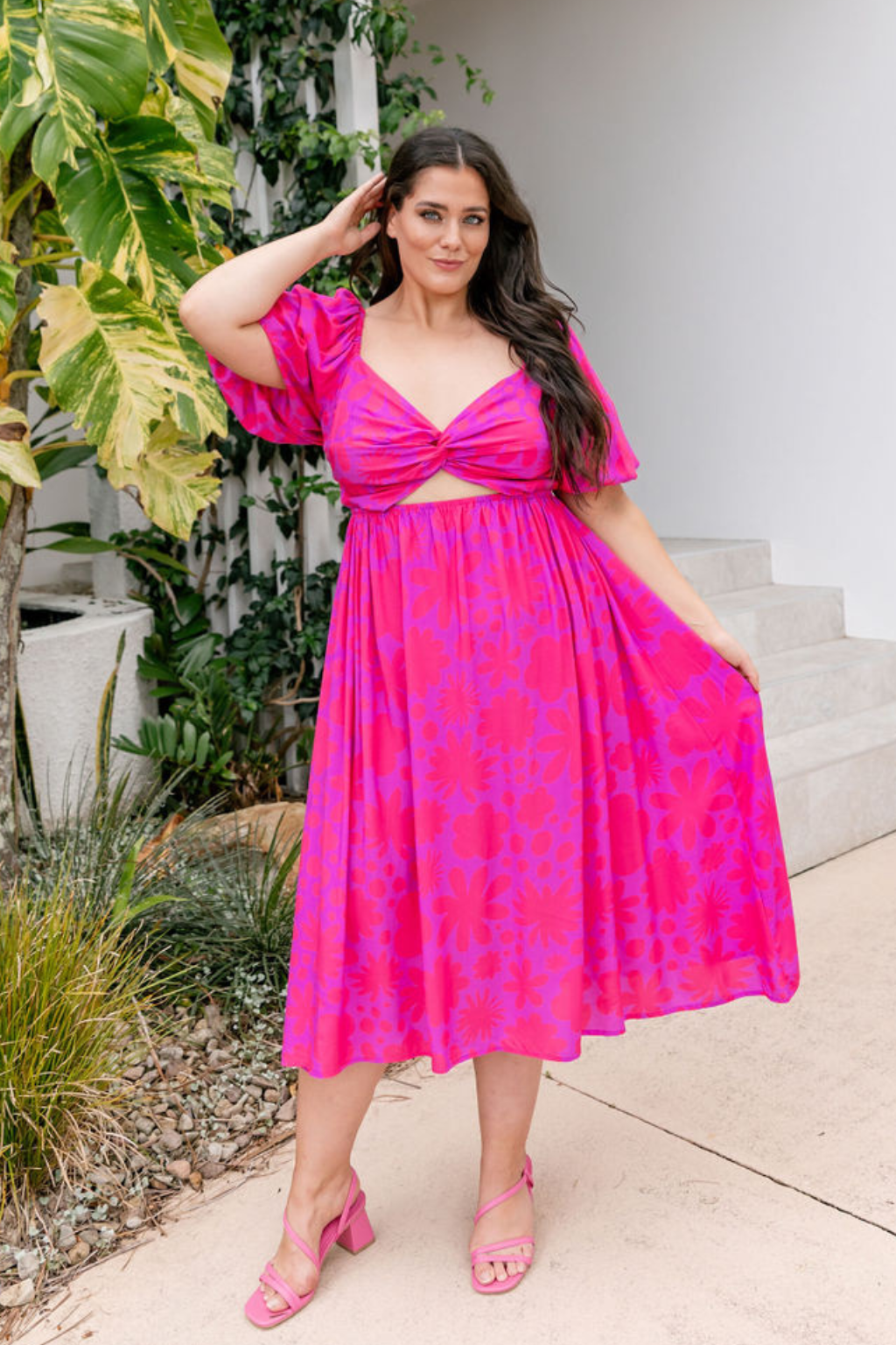 Tina Dress in Summer Floral by Kasey Rainbow