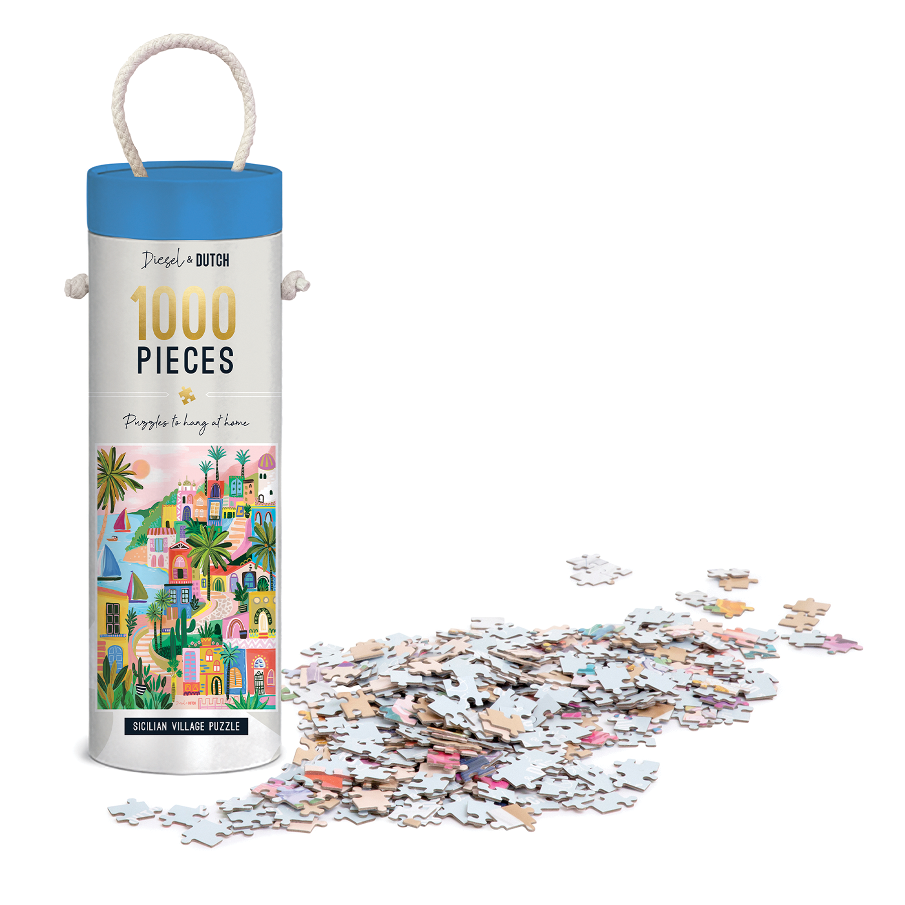 Sicilian Village 1000pc Wall Jigsaw Puzzle