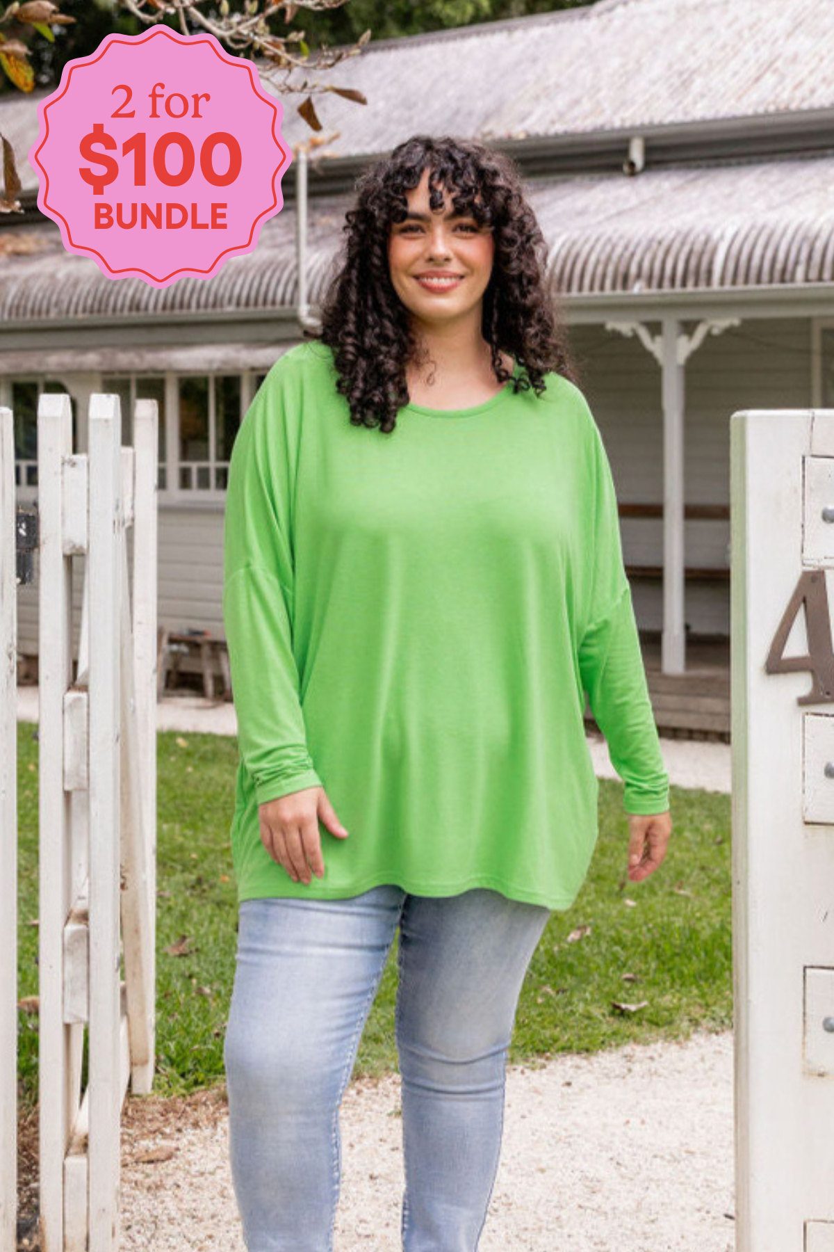 Harlow Knit Top in Apple