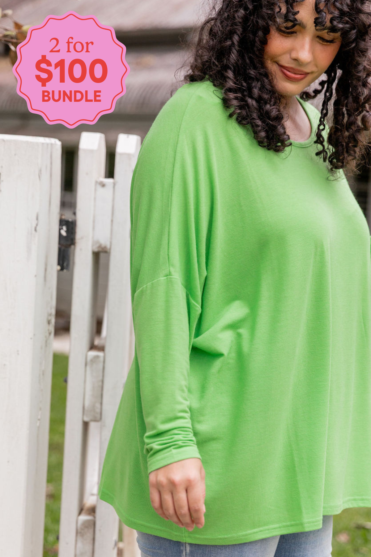 Harlow Knit Top in Apple