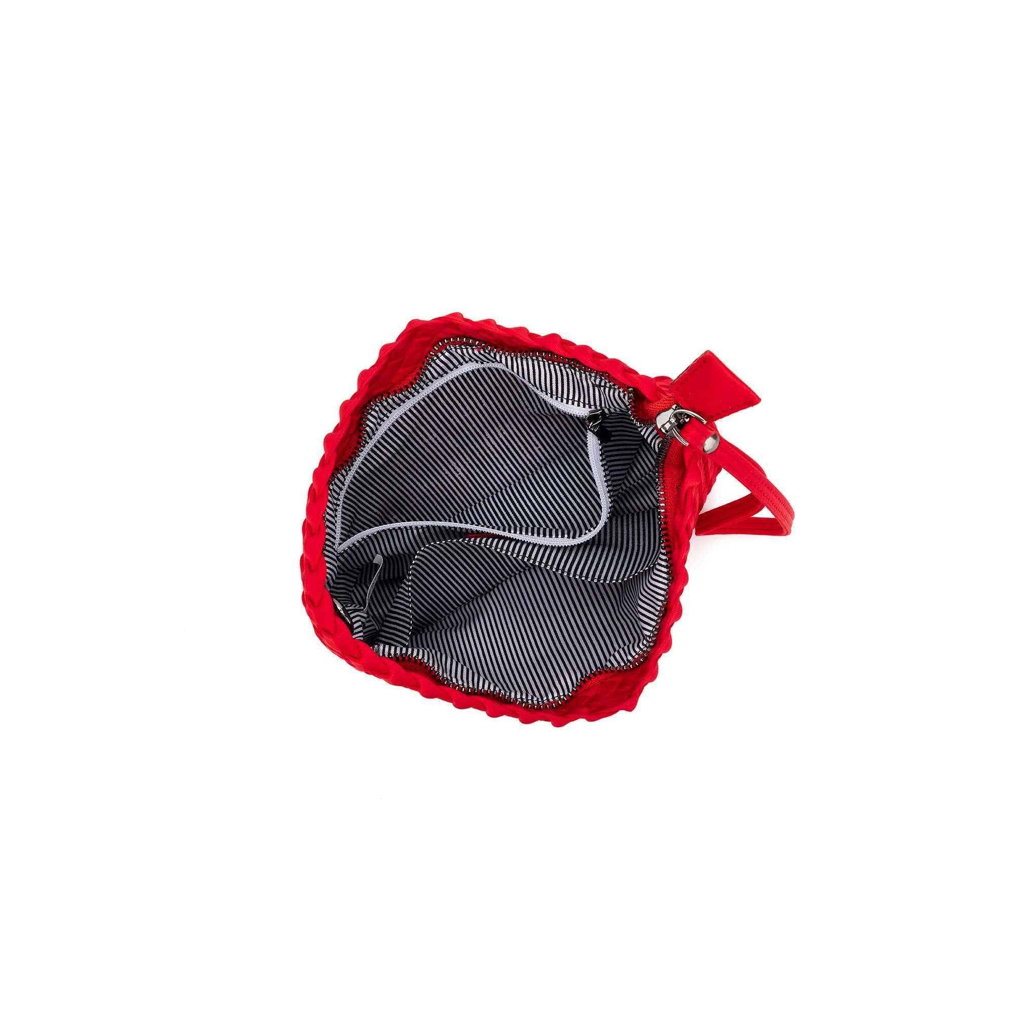 Aria Red Clutch Crossbody Bag by Black Caviar