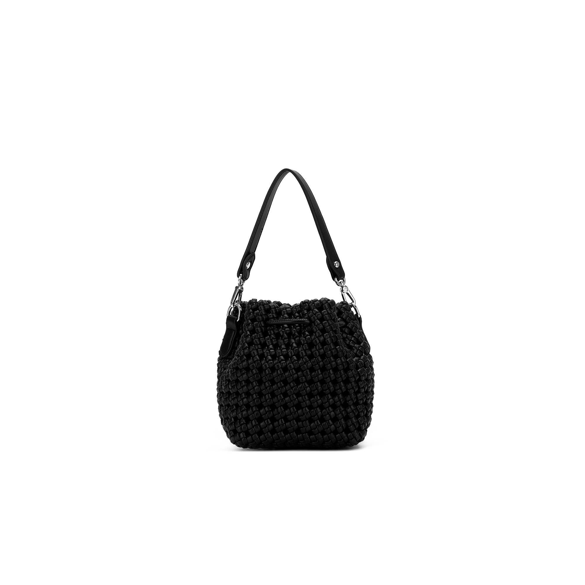 Mindy Black Bucket Bag by Black Caviar