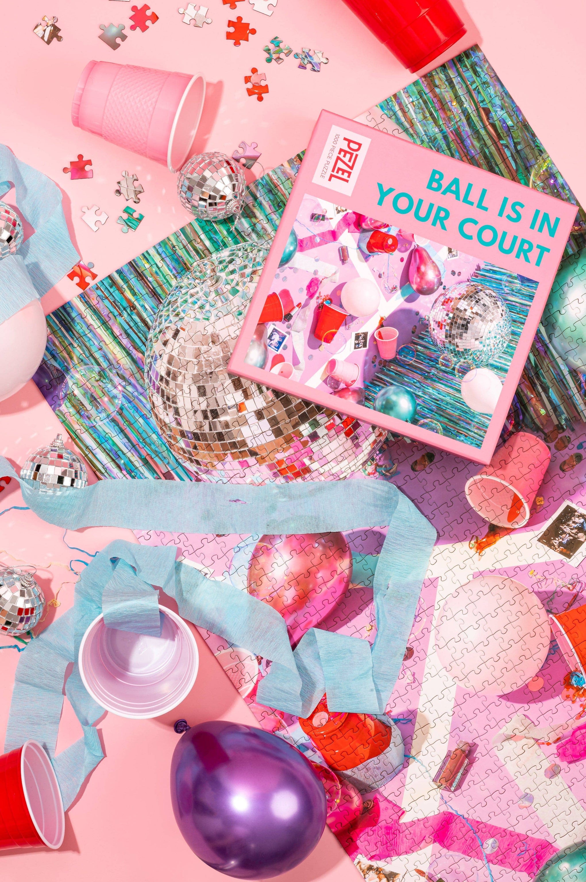 Ball Is In Your Court | 1000 Piece Puzzle Game w/ Canvas Bag