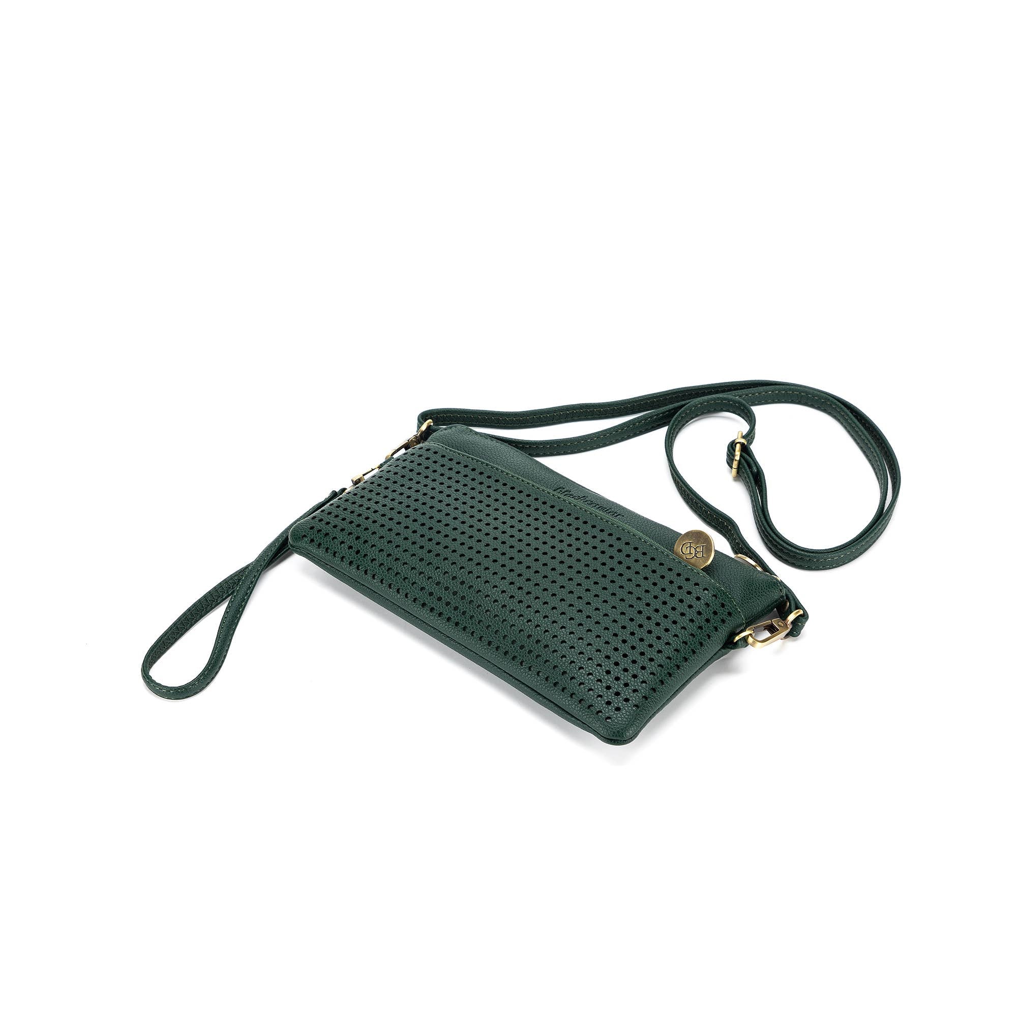 Nina Deep Green Crossbody/Clutch Bag by Black Caviar