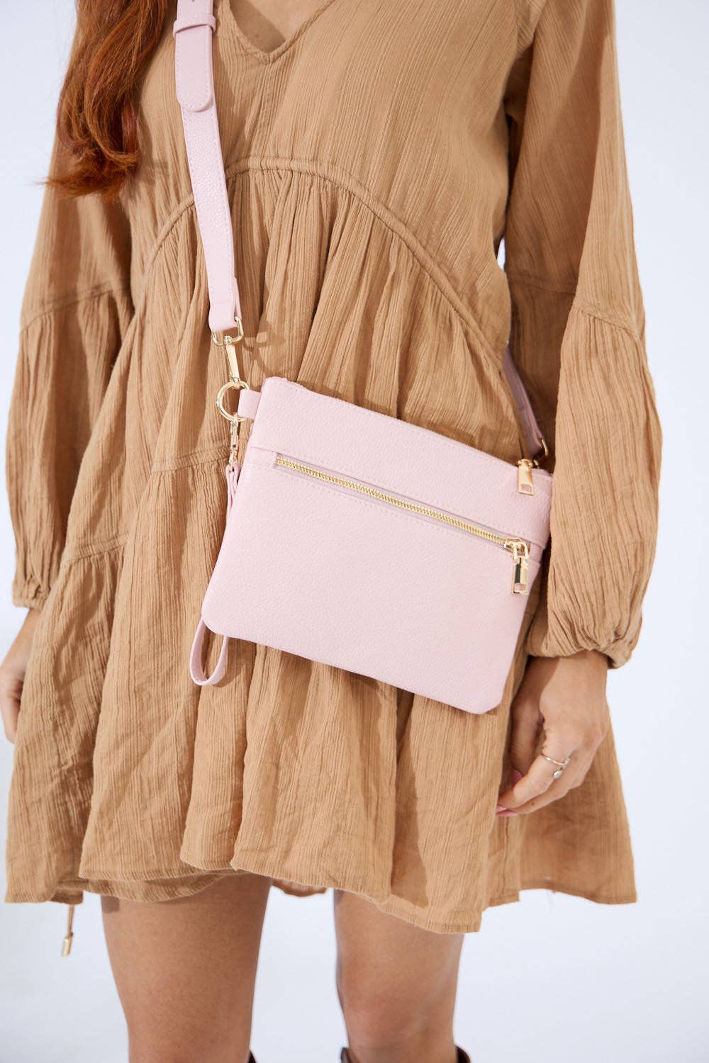 Arizona Crossbody Bag - Light Pink