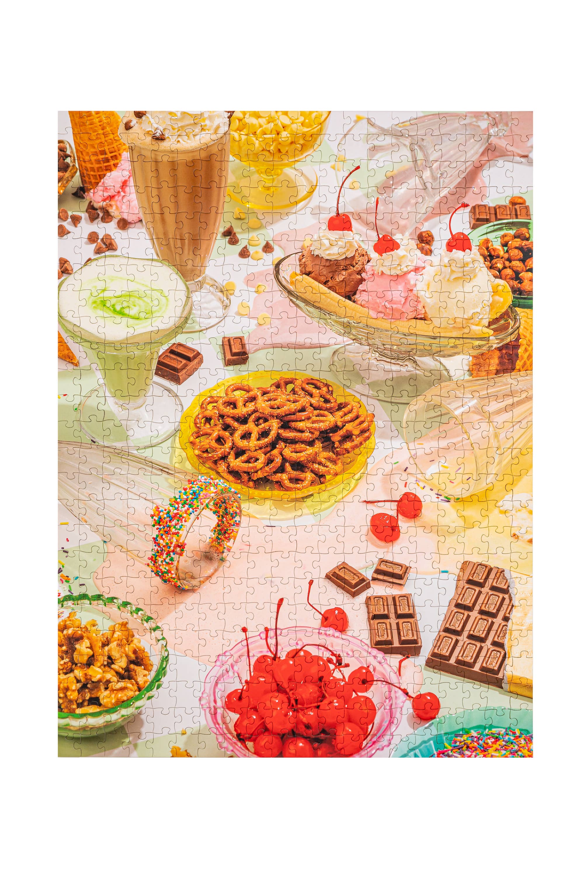 Spilt Milk | 500 Piece Jigsaw Puzzle Game w/ Canvas Bag