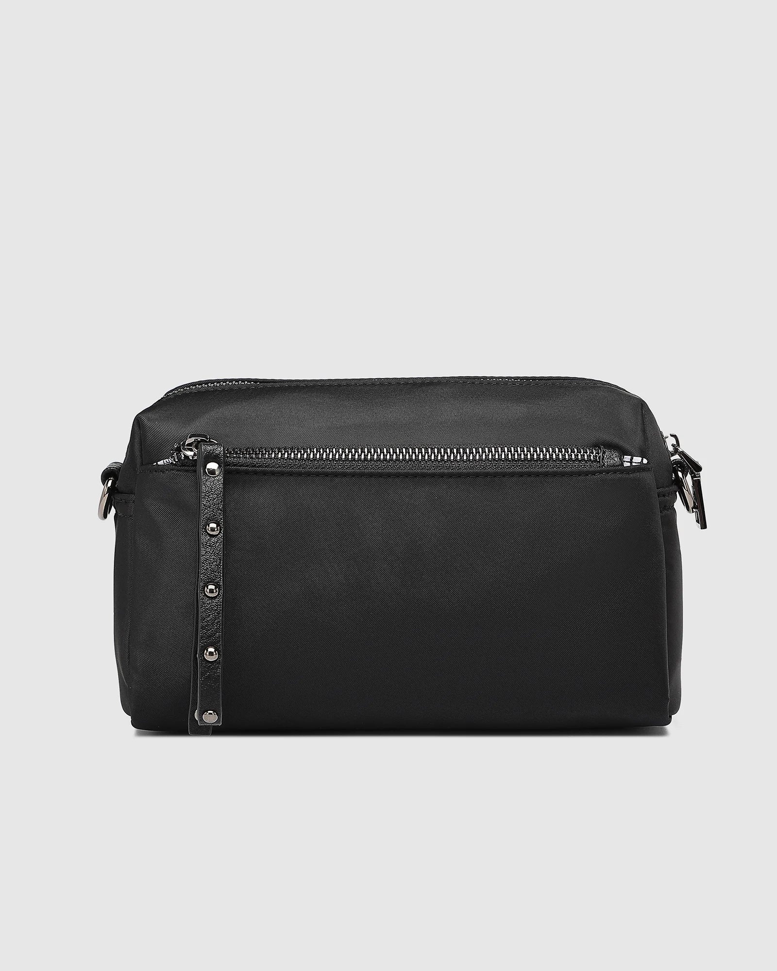 Rowie Nylon Crossbody Bag - Black by Louenhide