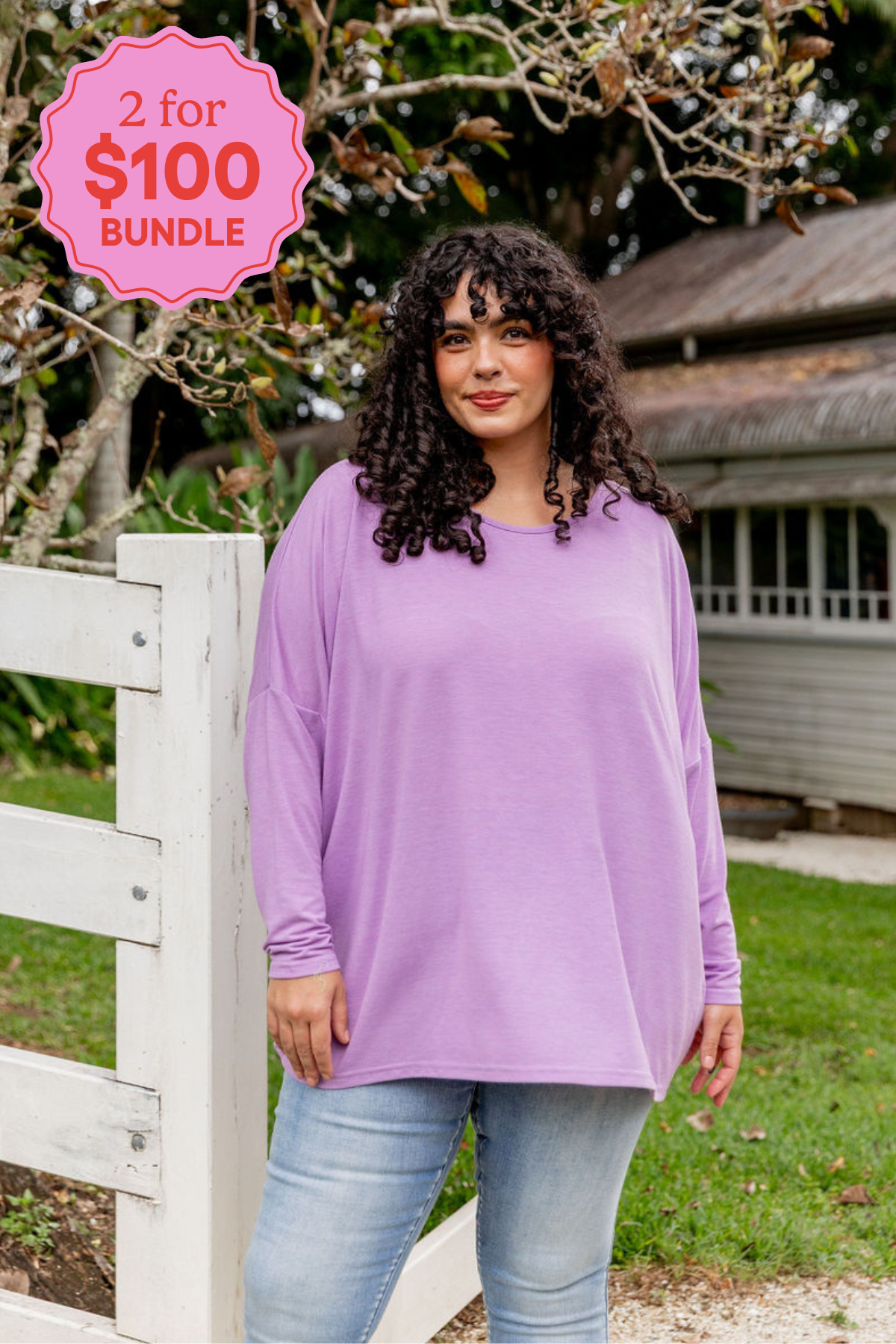 Harlow Knit Top in Lavender