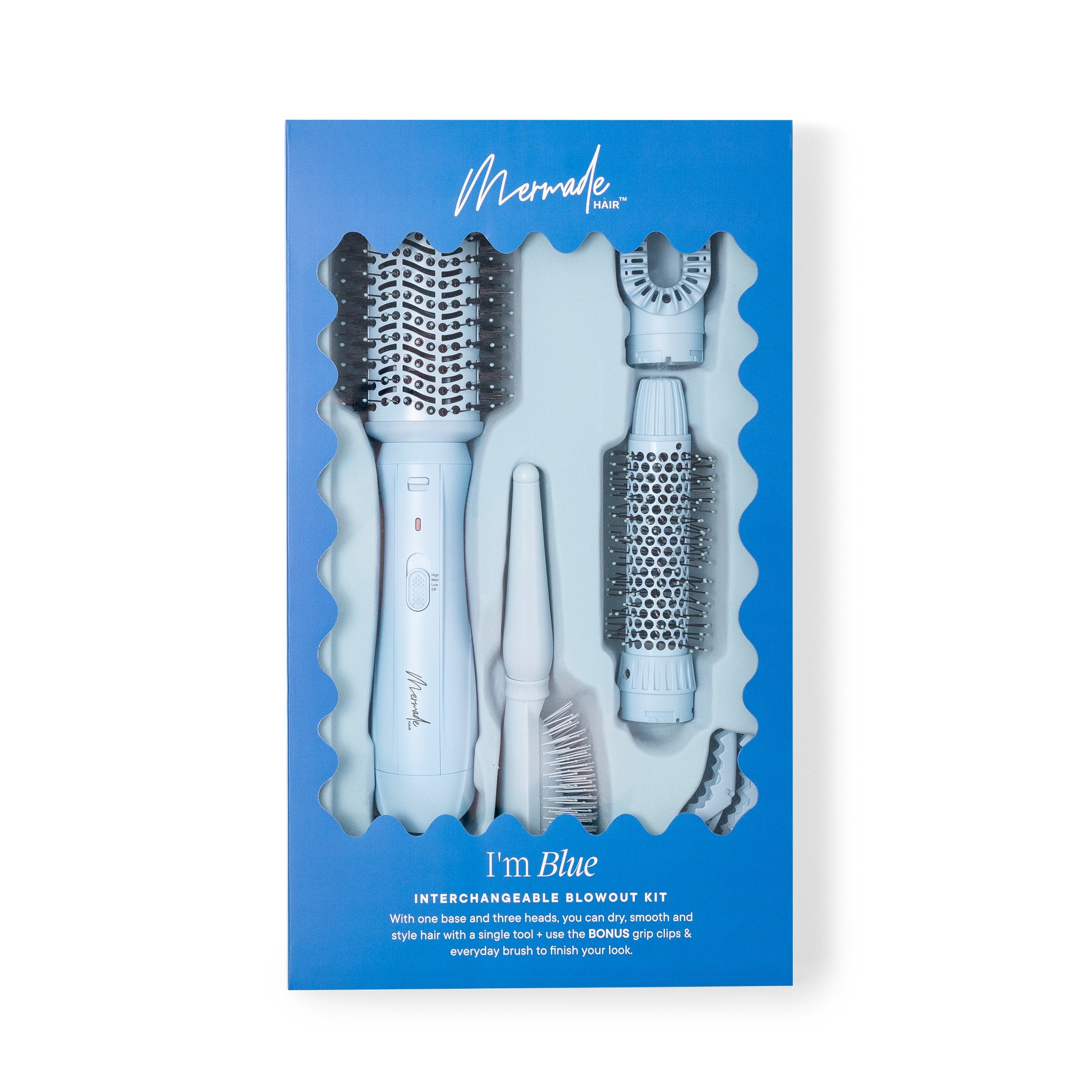 Mermade Hair Interchangeable Blowout Kit - I'm Blue