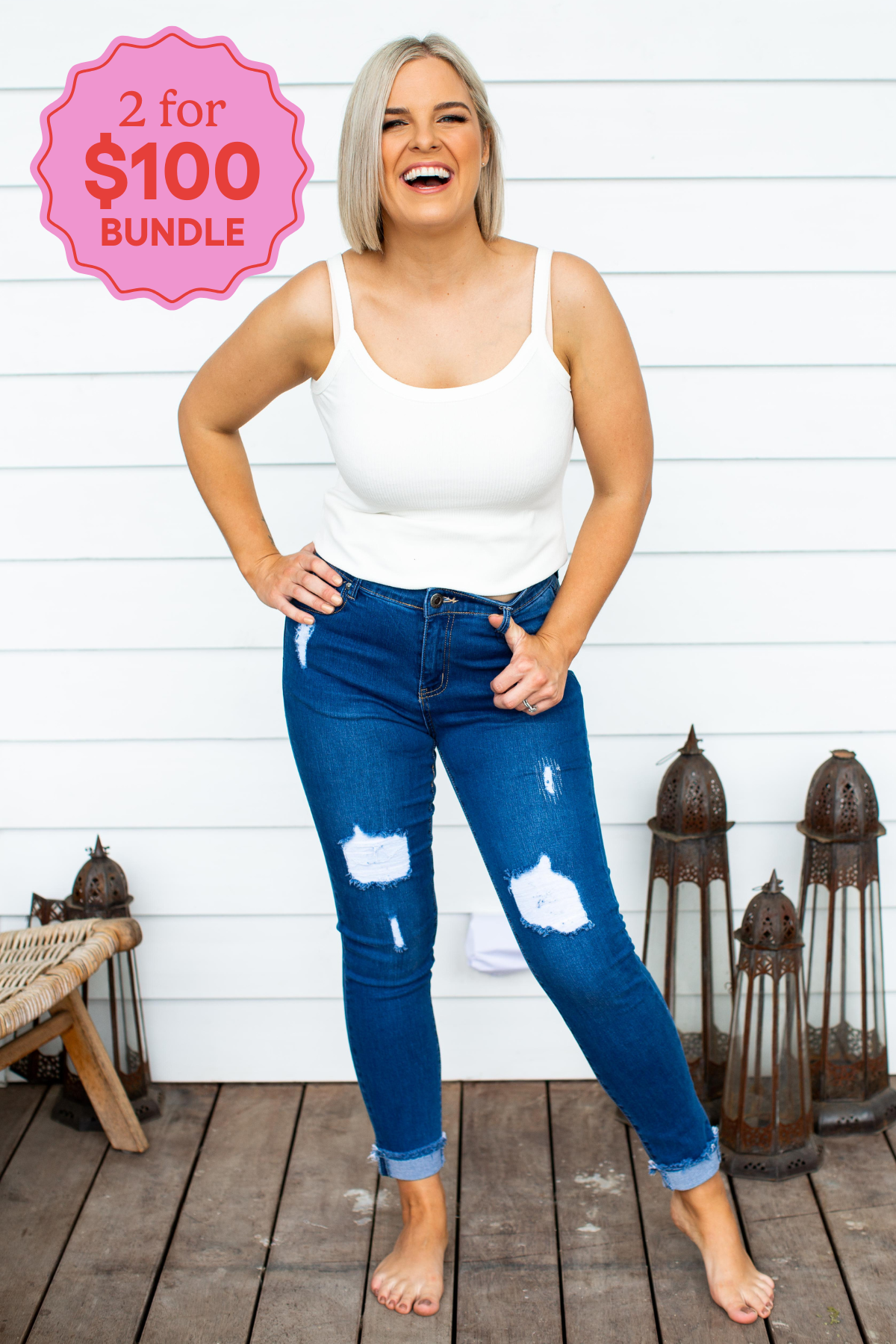 Peta Jeans in Dark Blue
