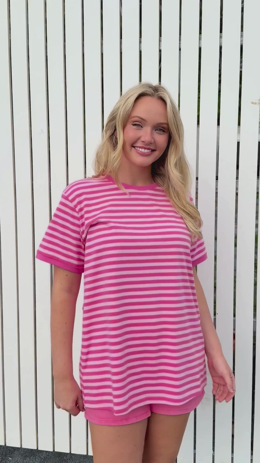 Striped Tee in Pink/Light Pink – Proud Poppy Clothing