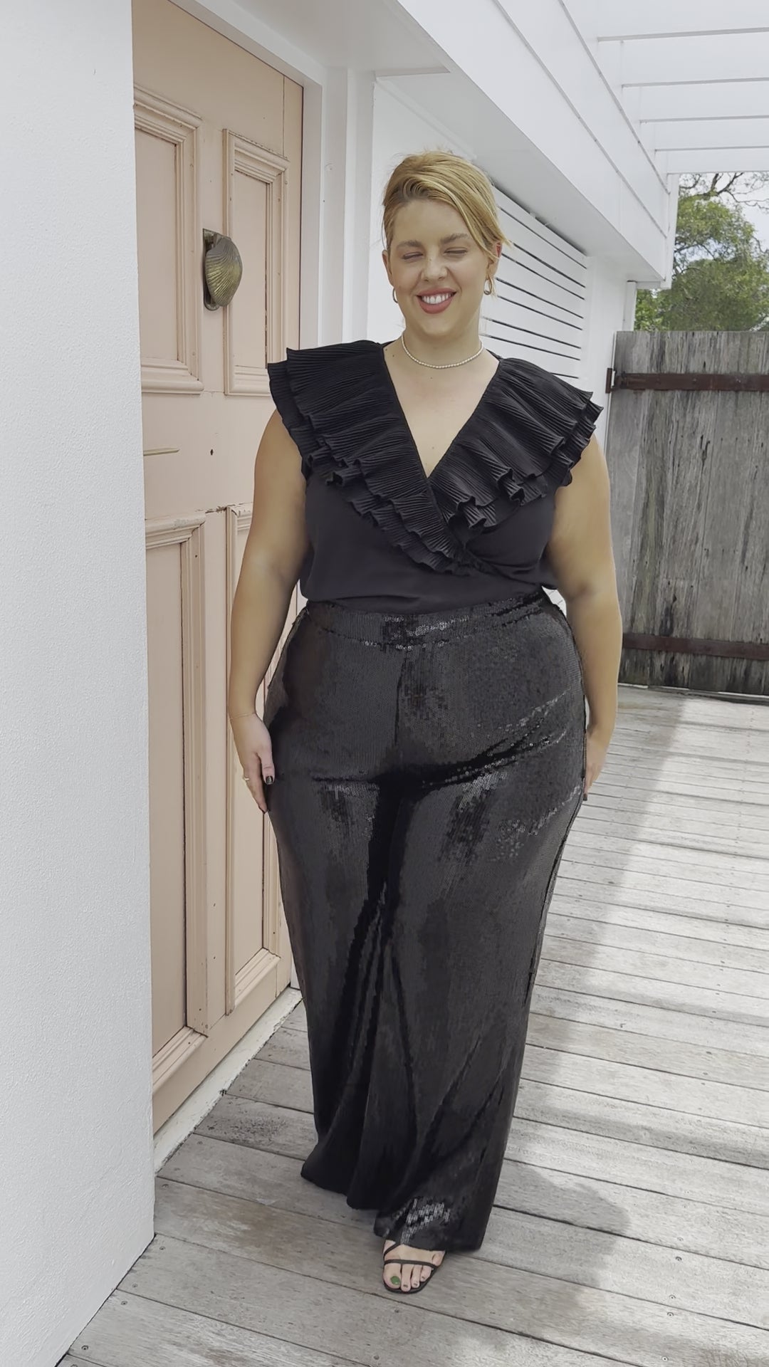 Tyra Black Sequin Pants – Proud Poppy Clothing