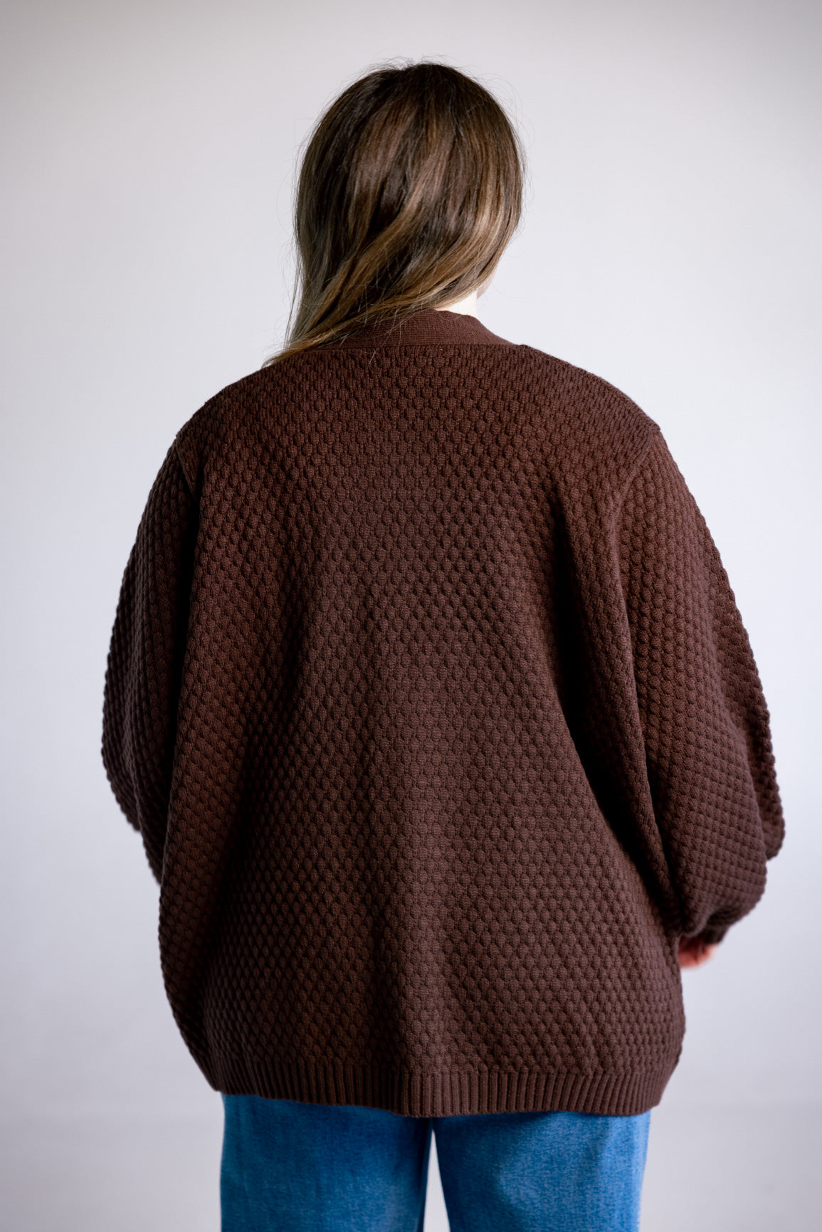 Marbelle Knit Cardigan in Chocolate