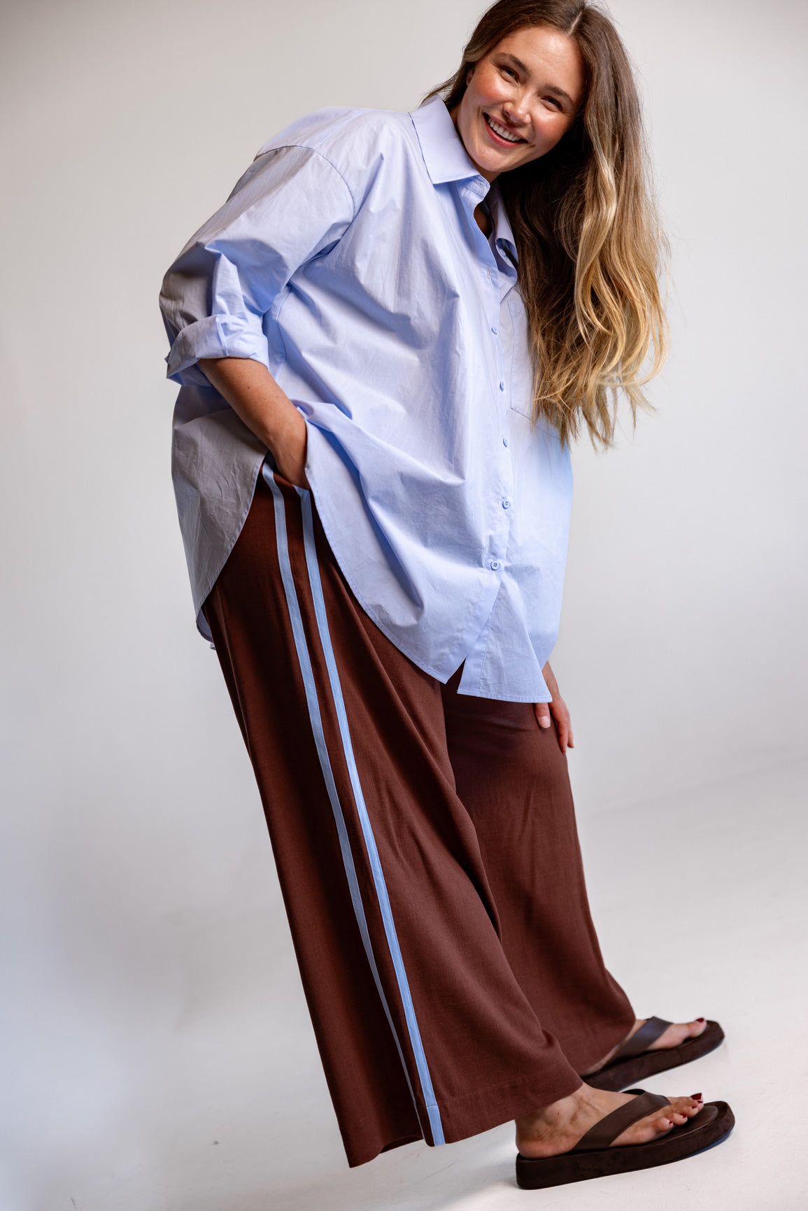 Brown & Blue Lani Chocolate Proud Poppy Clothing Brown & Blue Lani Chocolate Proud Poppy Clothing