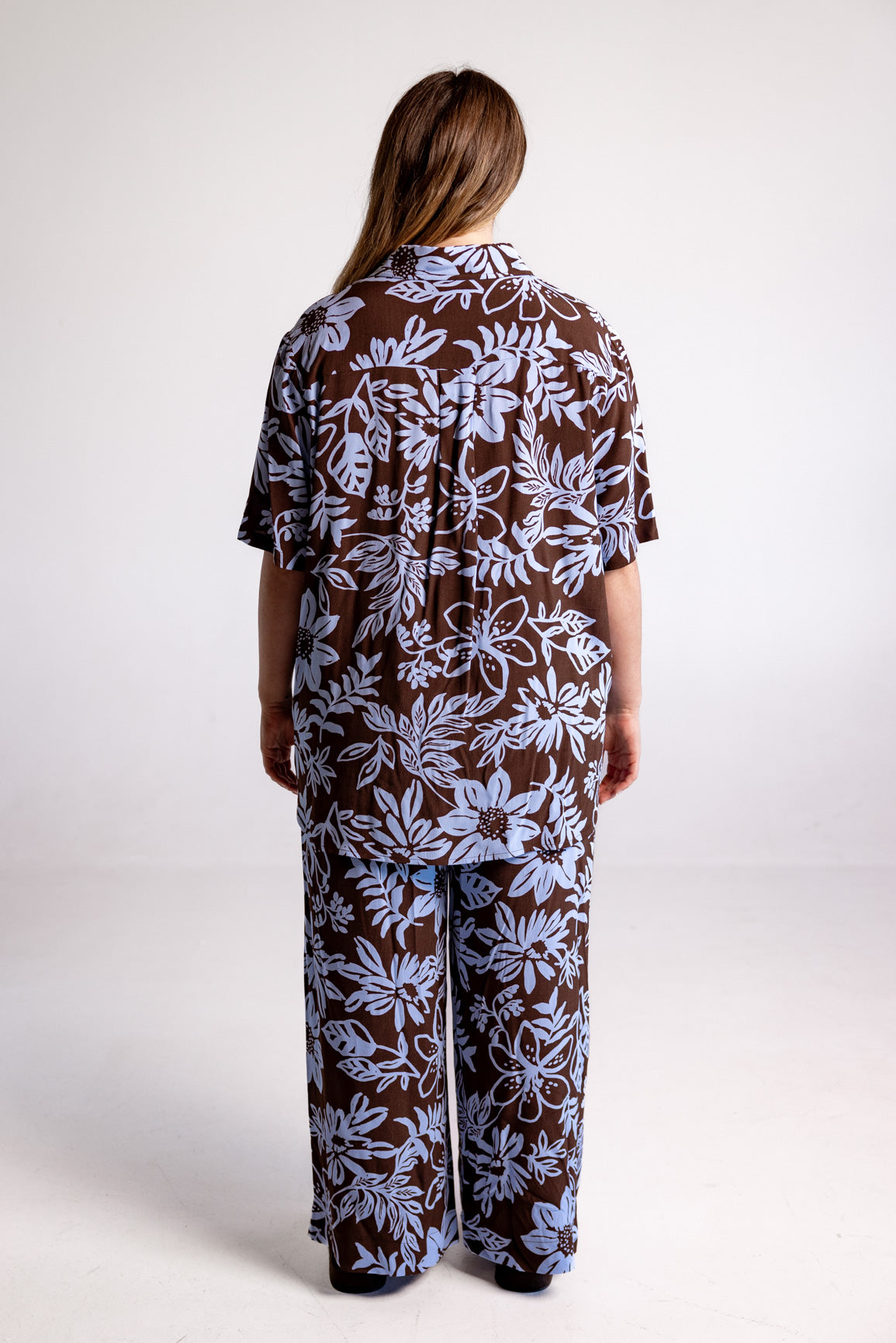 Samara Shirt in Blue Lani Chocolate