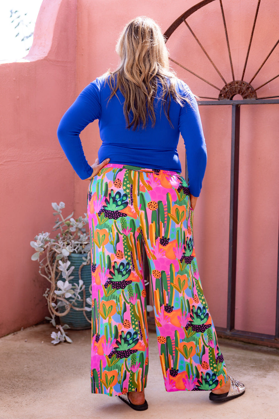 Gina Pant in Neon Cactus Country by Deb McNaughton