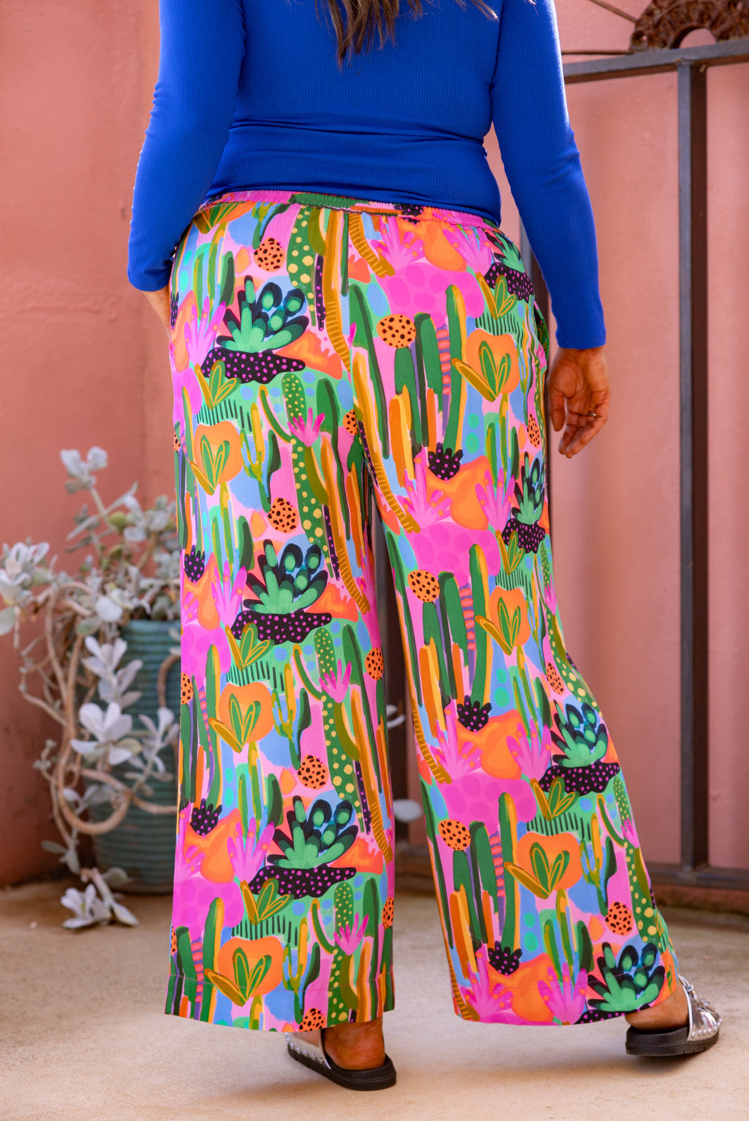 Gina Pant in Neon Cactus Country by Deb McNaughton