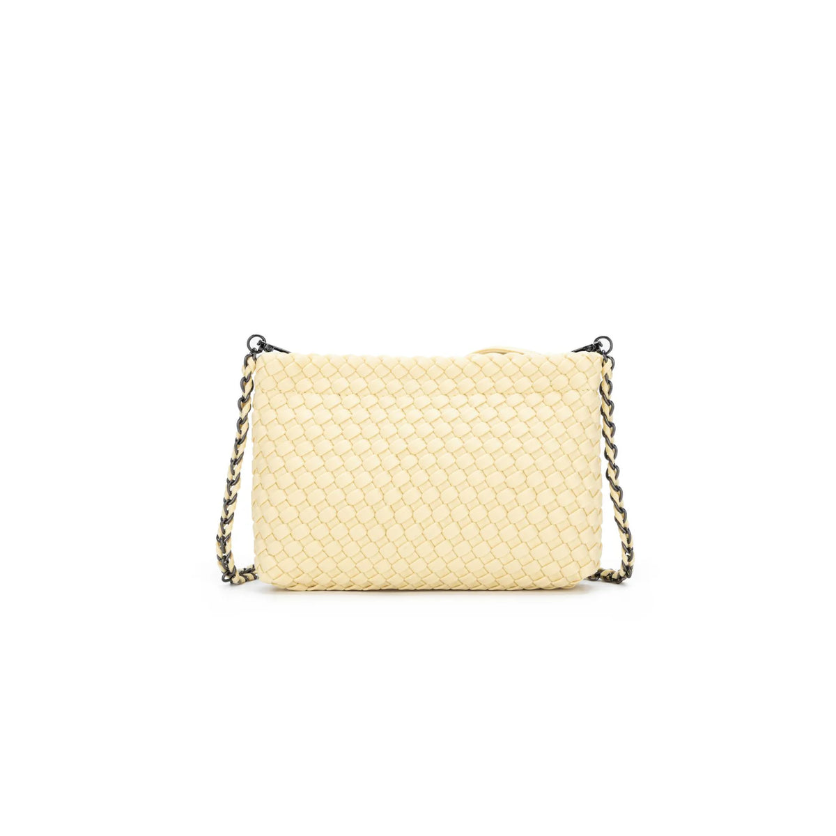 Aria Lemon Clutch Crossbody Bag by Black Caviar