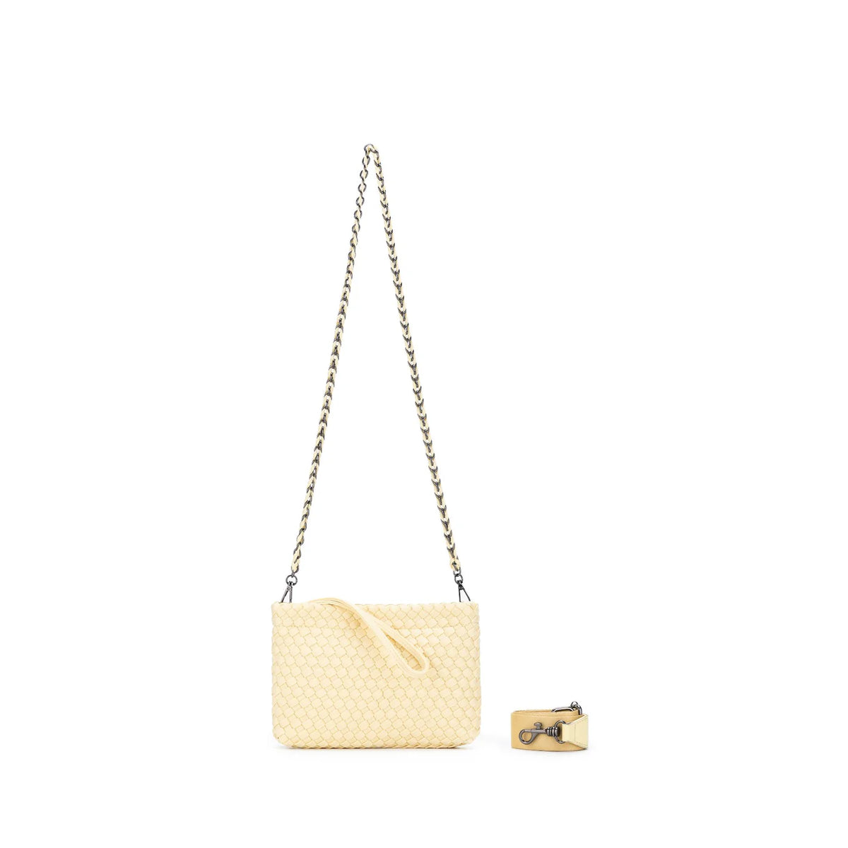 Aria Lemon Clutch Crossbody Bag by Black Caviar