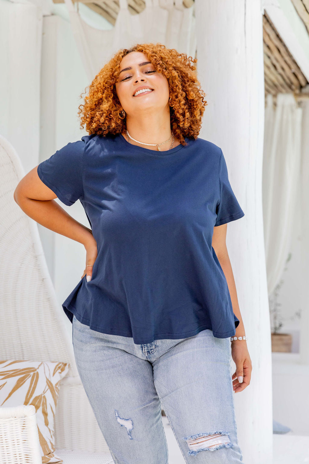 Jayden Tee in Navy