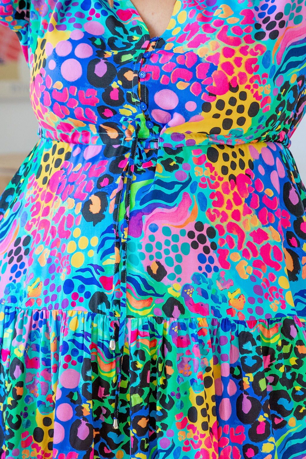 Nova Dress in Electric Leopard by Kasey Rainbow