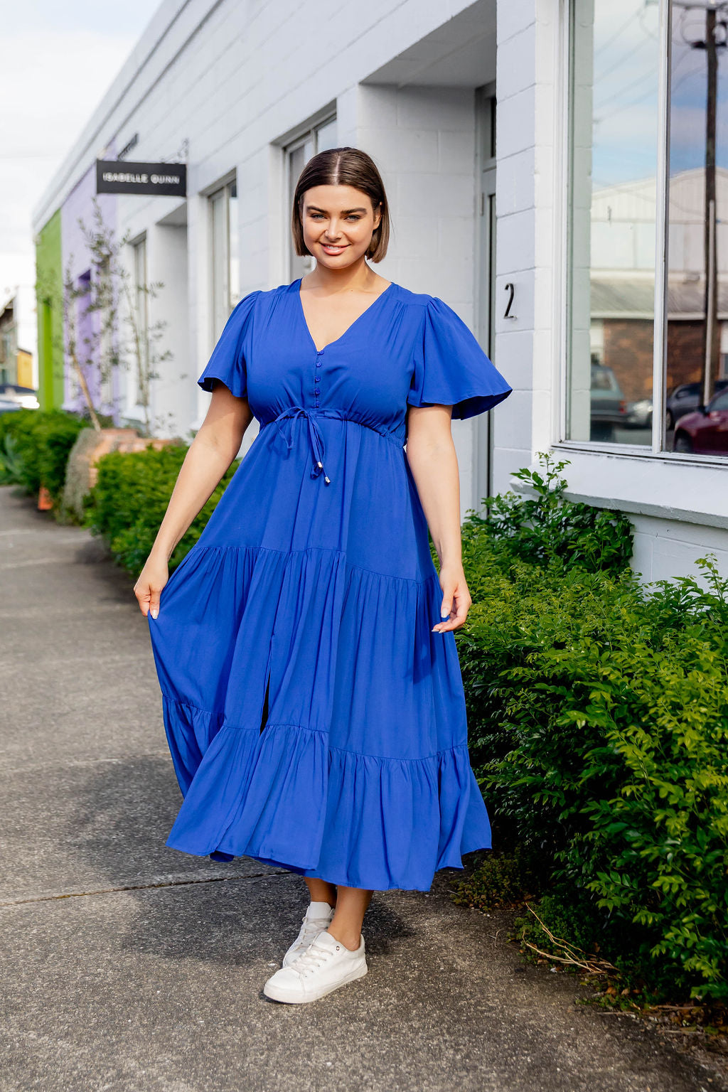 Bonnie Maxi Dress in Cobalt Blue