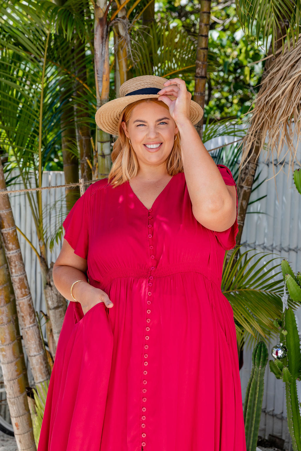 Shayla Maxi Dress in Red