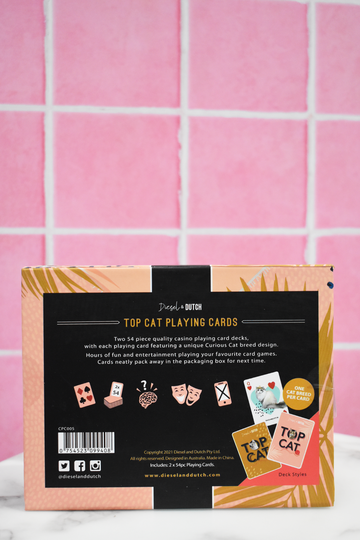 Casino Playing Cards - Curious Cats