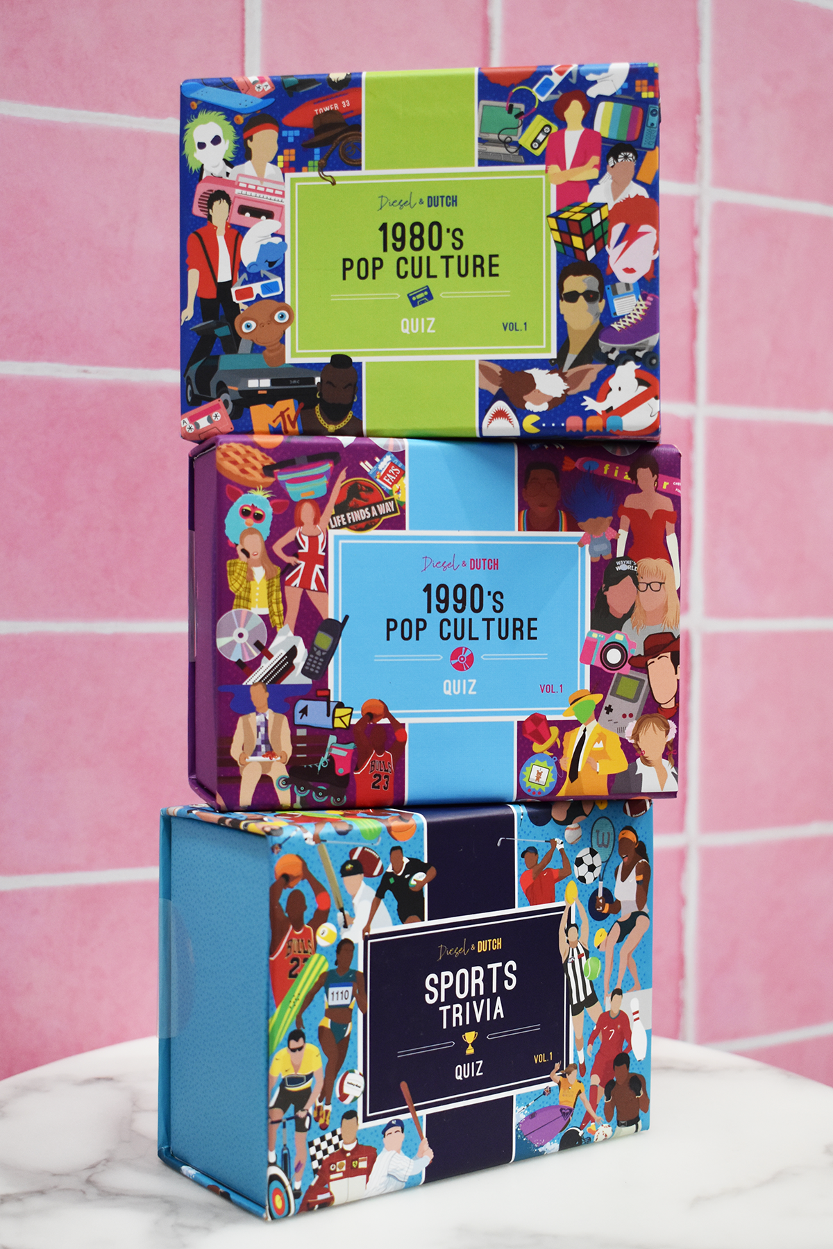 1980's Pop Culture Trivia Box