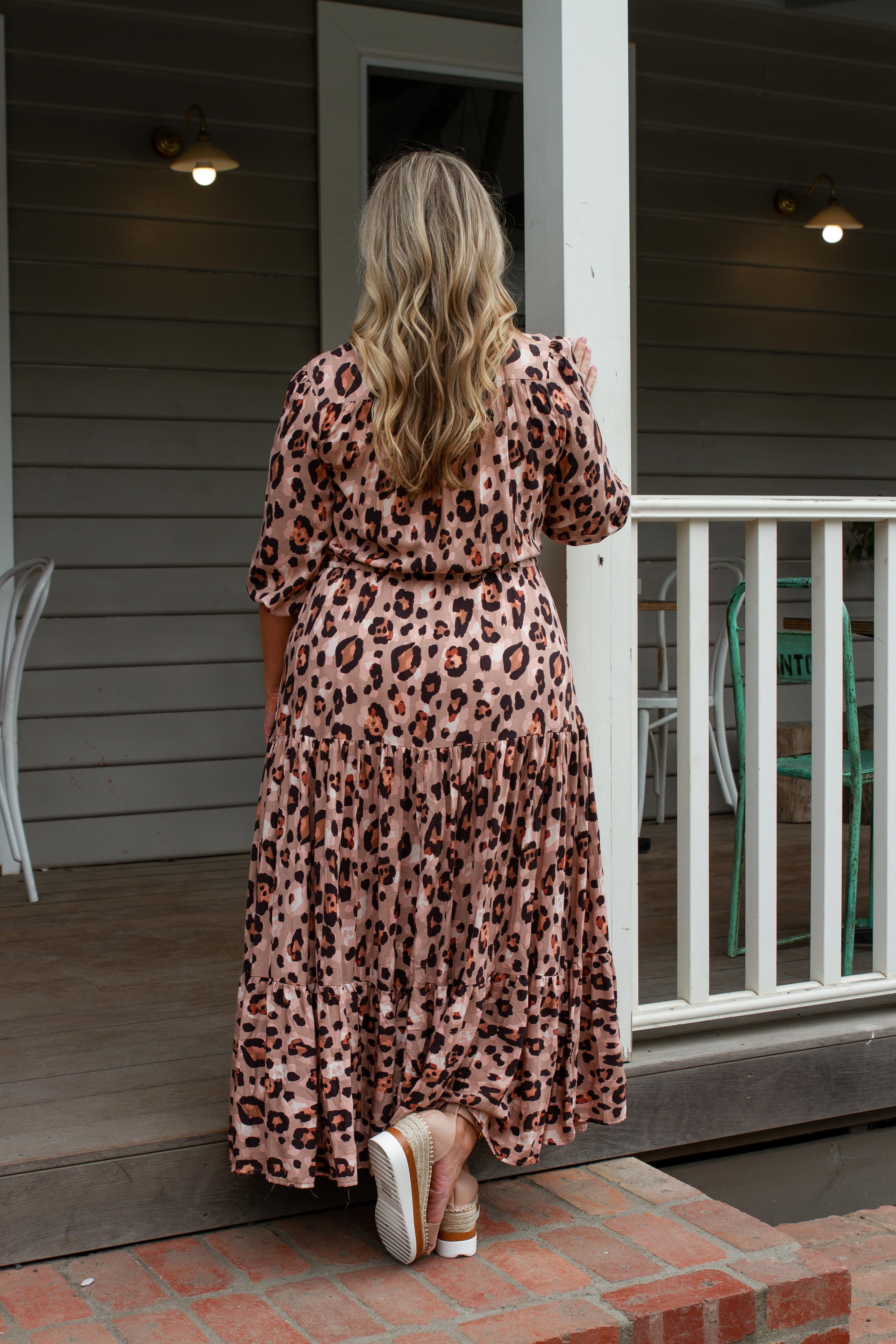 Leopard maxi on sale