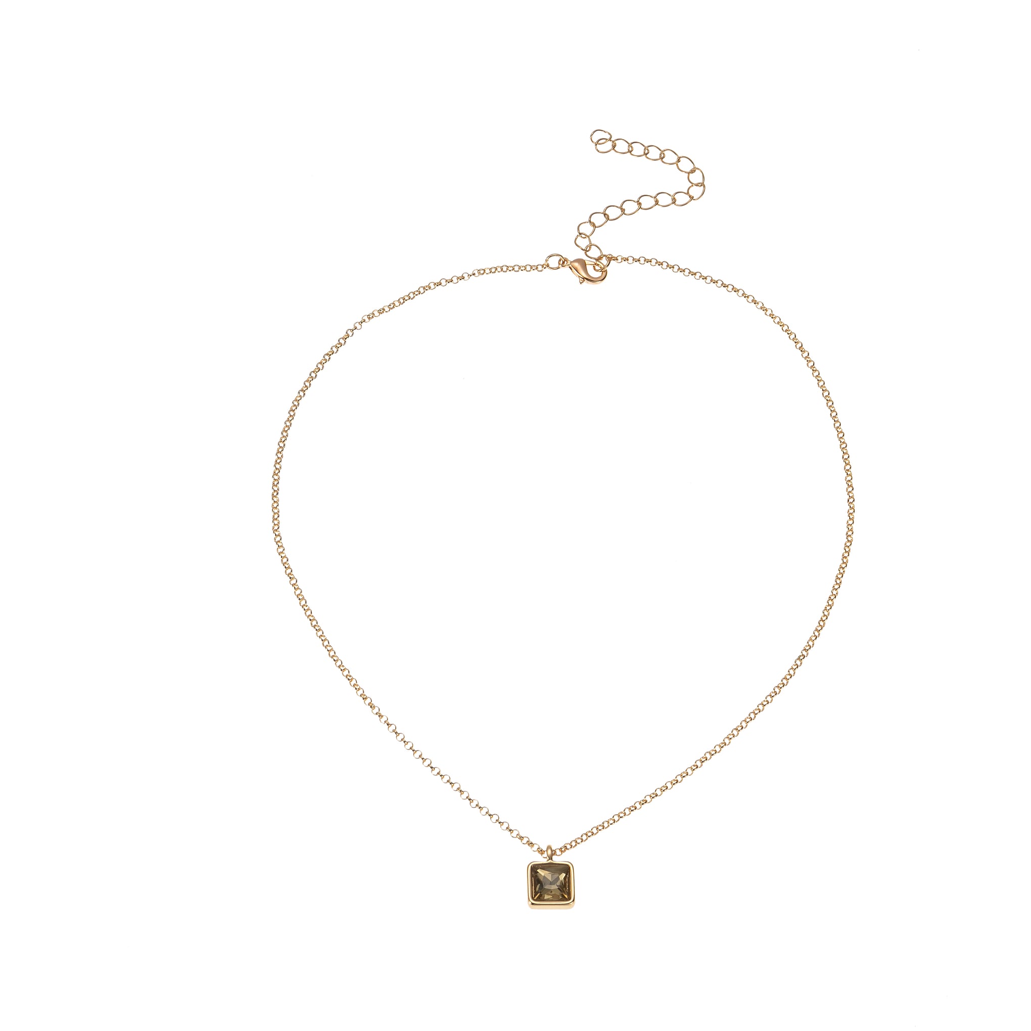 Amor Necklace in Gold Square
