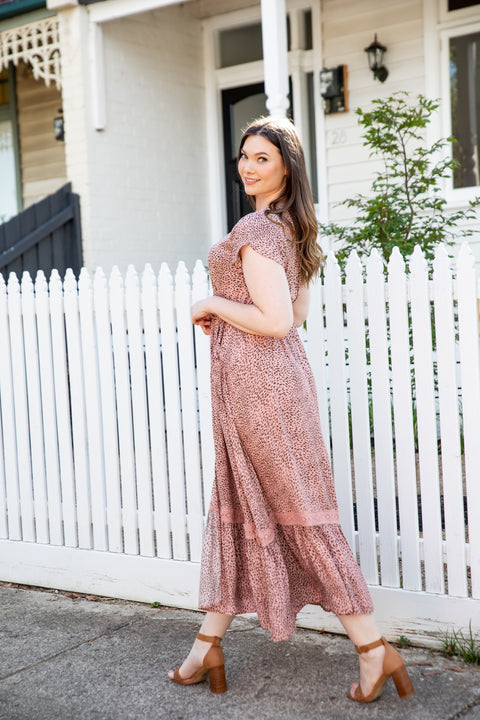Clarissa Maxi Pink Leopard Print Dress – Proud Poppy Clothing