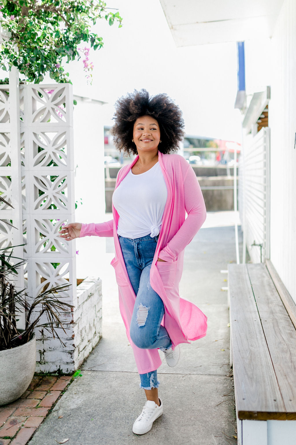 Jane Cardigan in Pink