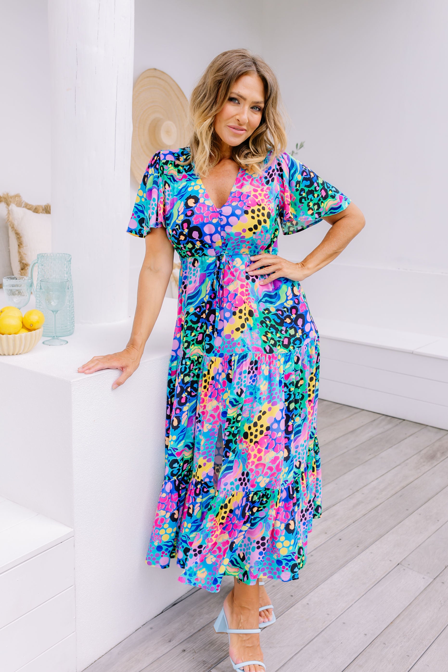 Bonnie Maxi Dress in Mauve Meadow by Kasey Rainbow – Proud Poppy Clothing