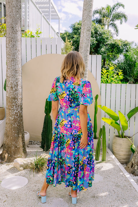 Bonnie Maxi Dress in Kasey Rainbow Electric Leopard – Proud Poppy Clothing