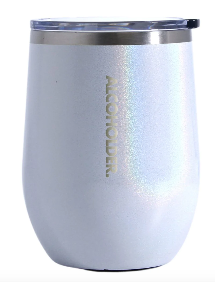 Stemless Vacuum Insulated Wine Tumbler - Unicorn Sparkles