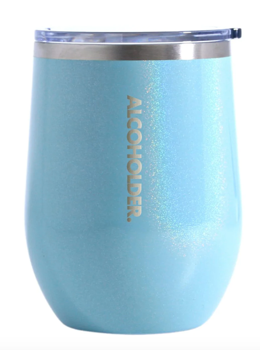 Stemless Vacuum Insulated Wine Tumbler - Aqua Mist